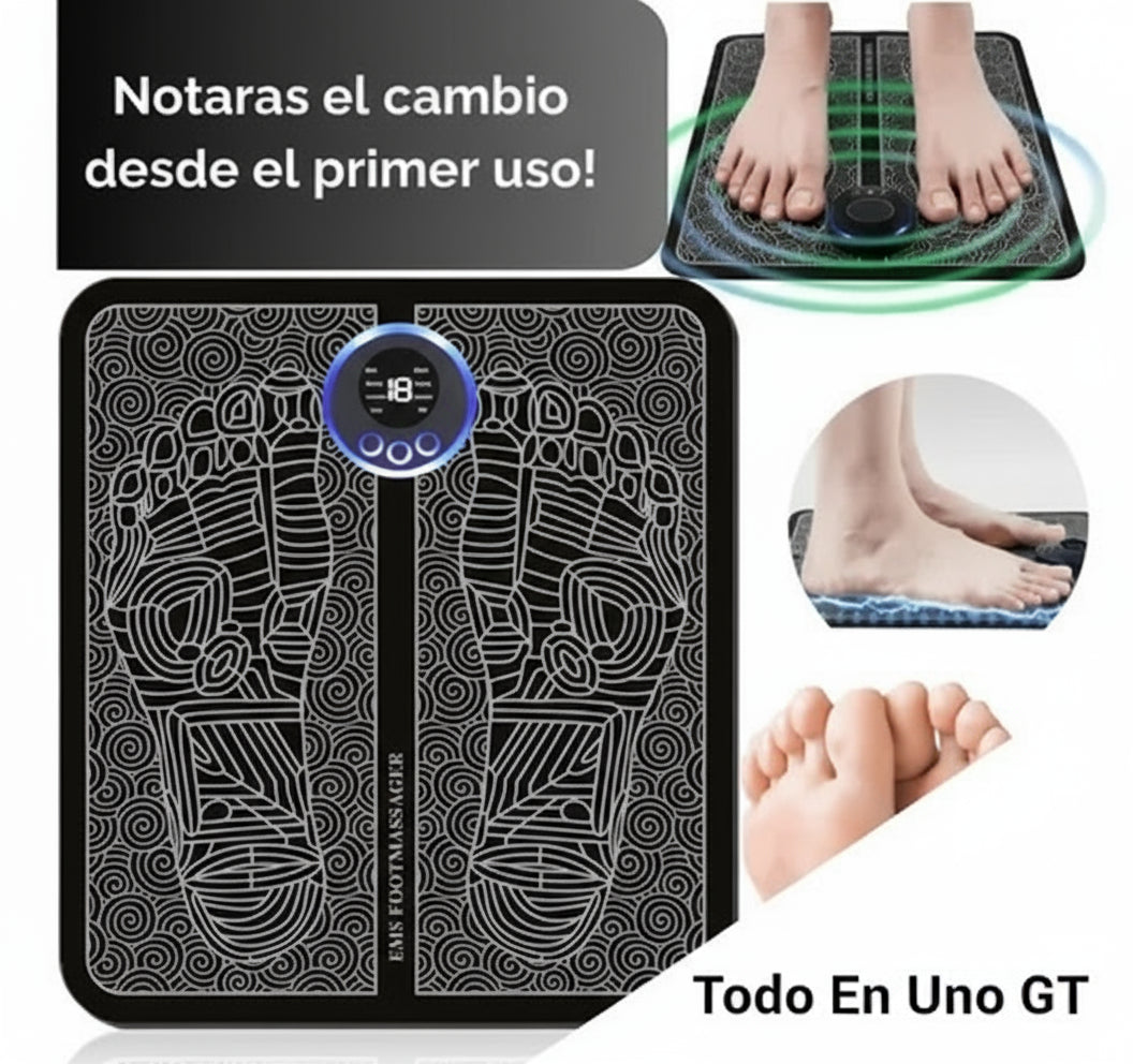Despídete del cansancio: Tapete masajeador EMS para pies ✨