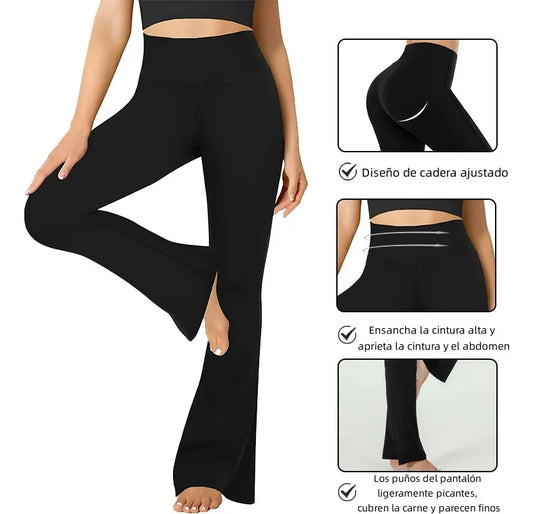 ¡Moldea tu figura con estilo! Leggins Acampanado con Control Abdomen + Envío Gratis
